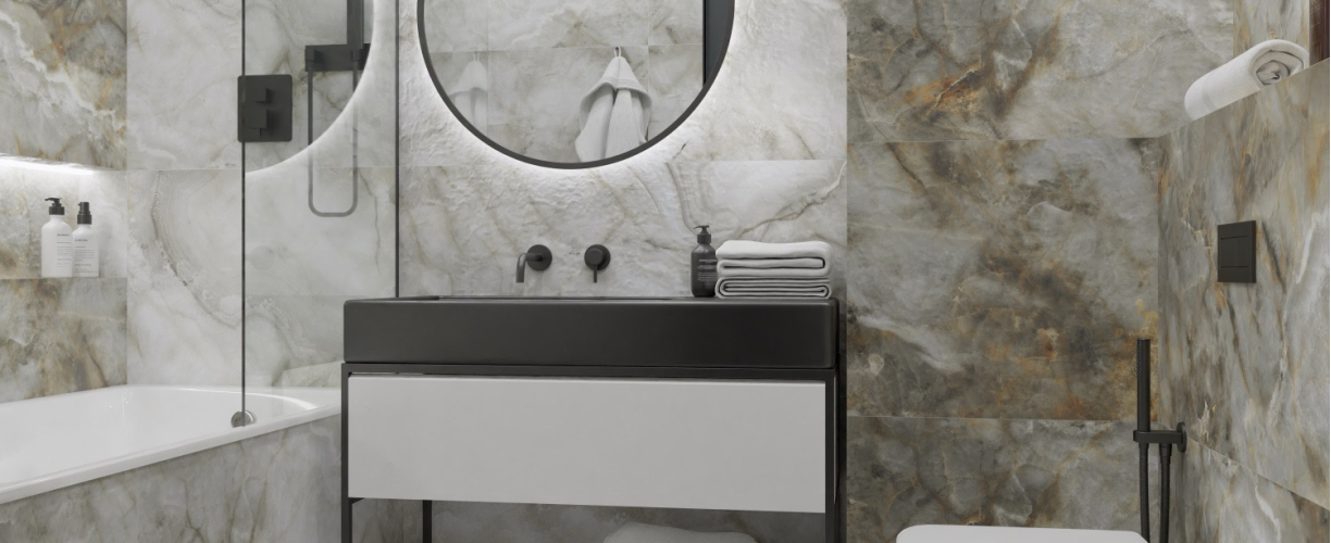 Керамогранит PRIMAVERA Marbillo Grey Punch-Carving PC202 120х60 см