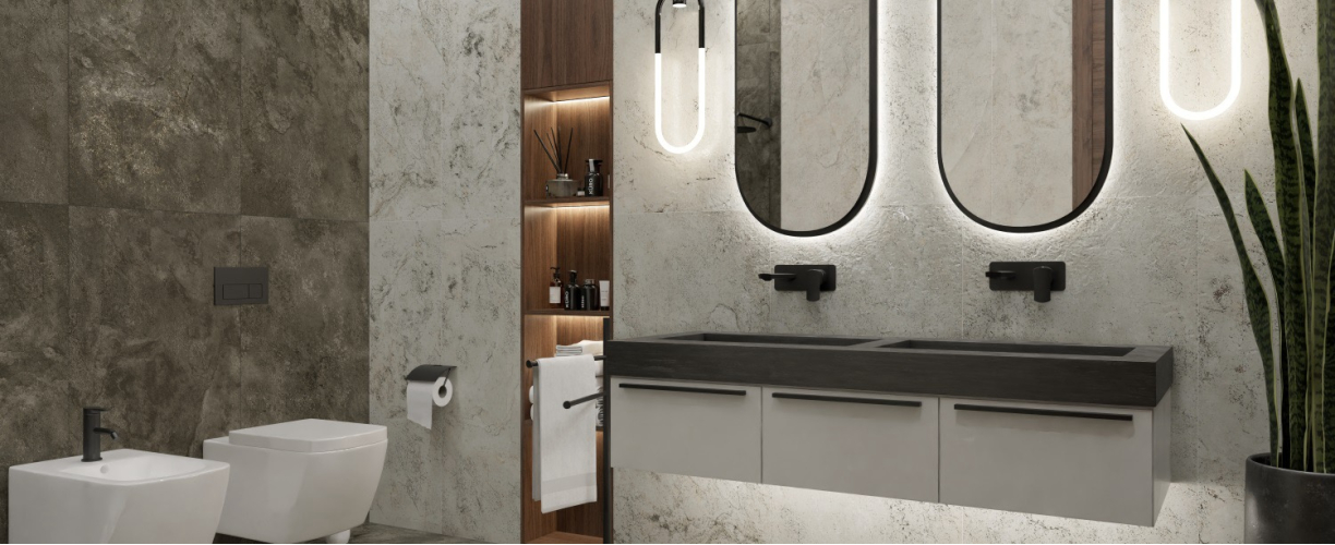 Керамогранит PRIMAVERA Nola White Punch-Carving PC204 120х60 см