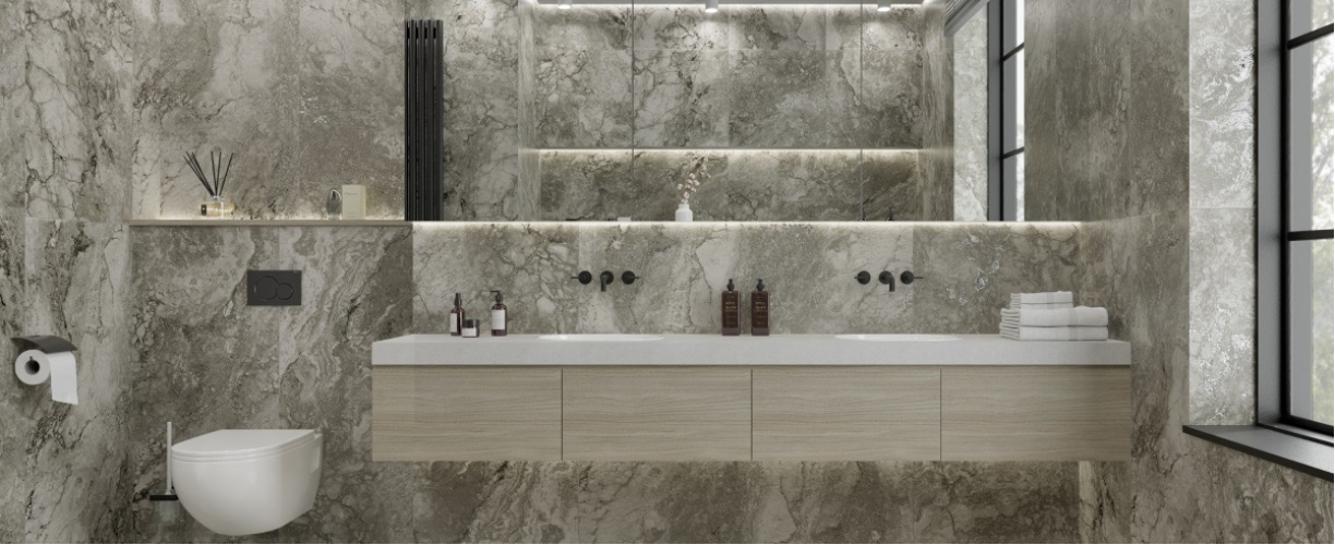 Керамогранит PRIMAVERA Porto Stone Grey Punch-Carving PC206 120х60 см