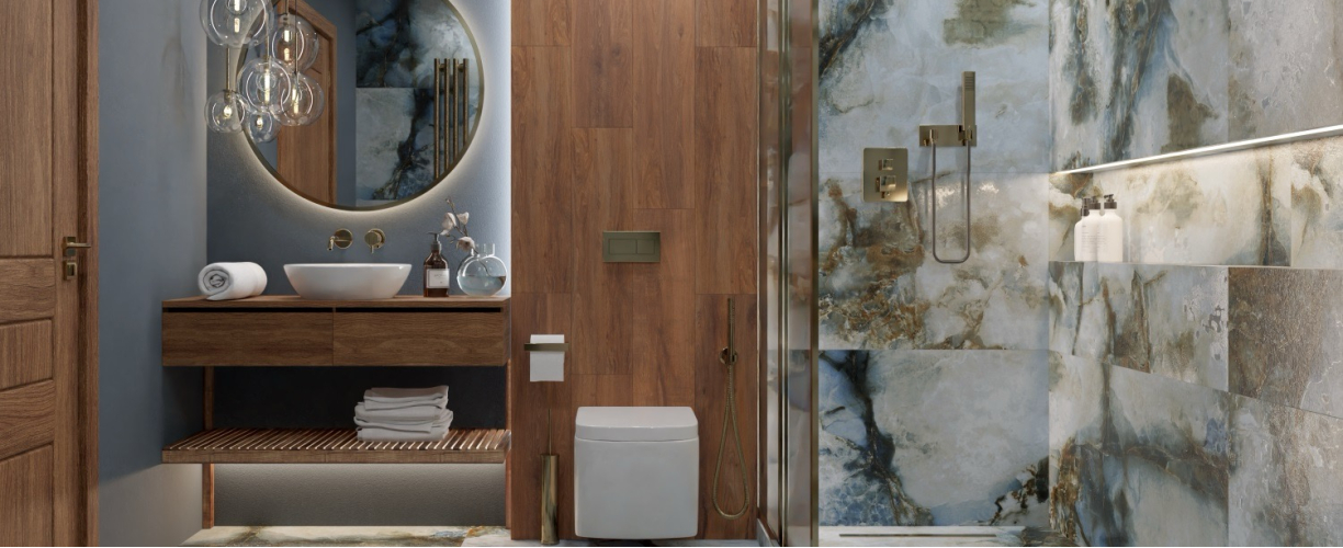 Керамогранит PRIMAVERA Jakarta Blue Punch-Carving PC208 120х60 см