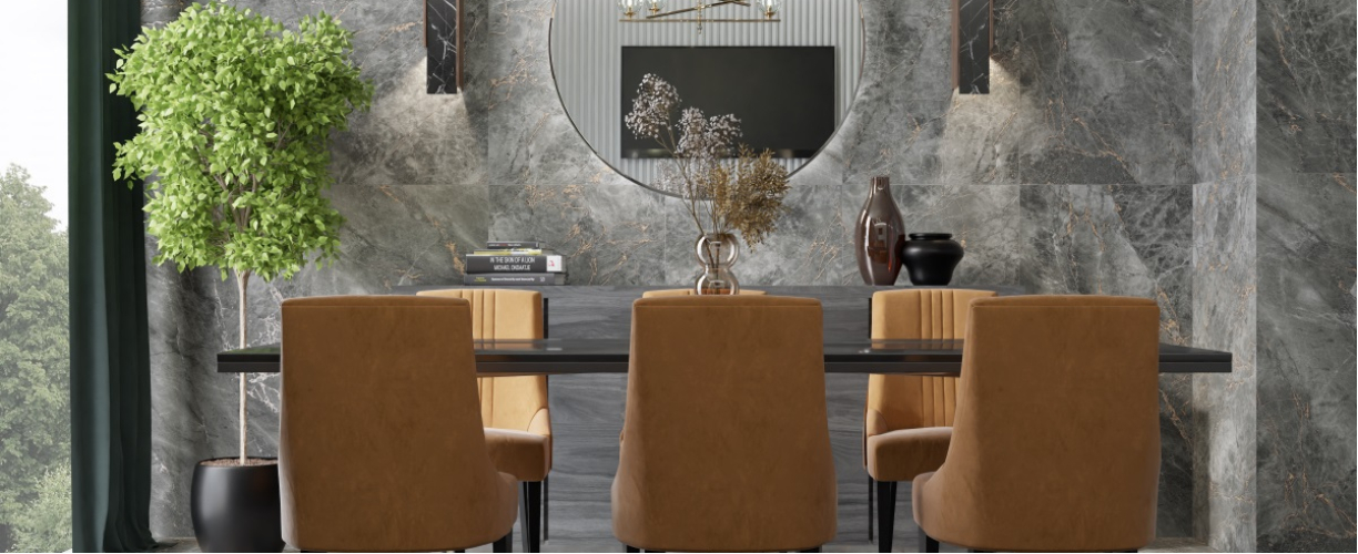 Керамогранит PRIMAVERA Black Velvet Carving CR124 60х60 см