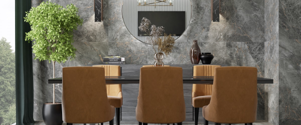 Керамогранит PRIMAVERA Black Velvet Carving CR124 60х60 см