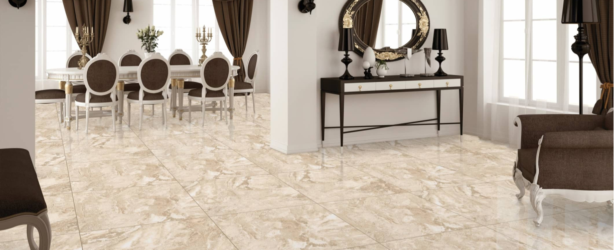 Керамогранит PRIMAVERA Brecia Ivory polished PR104 60х60 см