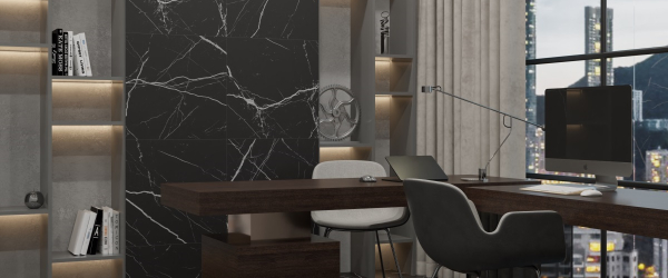 Керамогранит PRIMAVERA Oltan Black Techno Matt Carving CR125 60х60 см