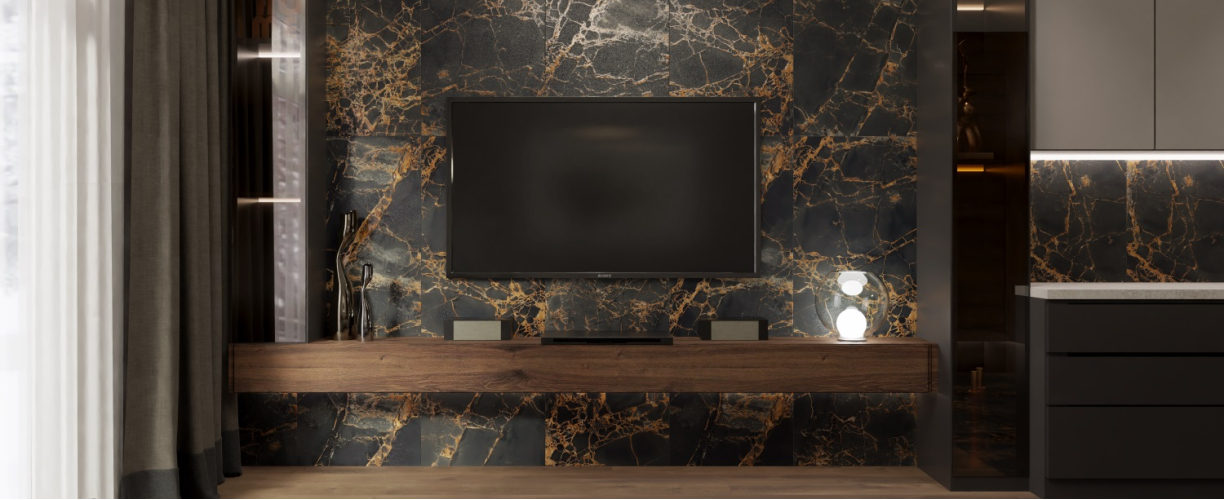 Керамогранит PRIMAVERA Golden Black Grit Granula GG203 120х60 см