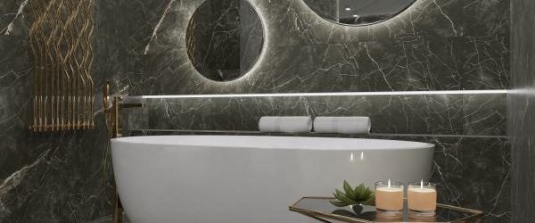 Керамогранит PRIMAVERA Wilton Black Grit Granula GG204 120х60 см