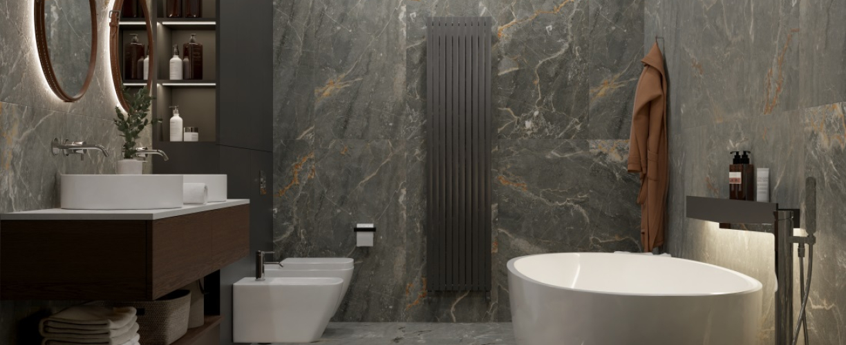 Керамогранит PRIMAVERA Hez Grey Grit Granula GG206 120х60 см