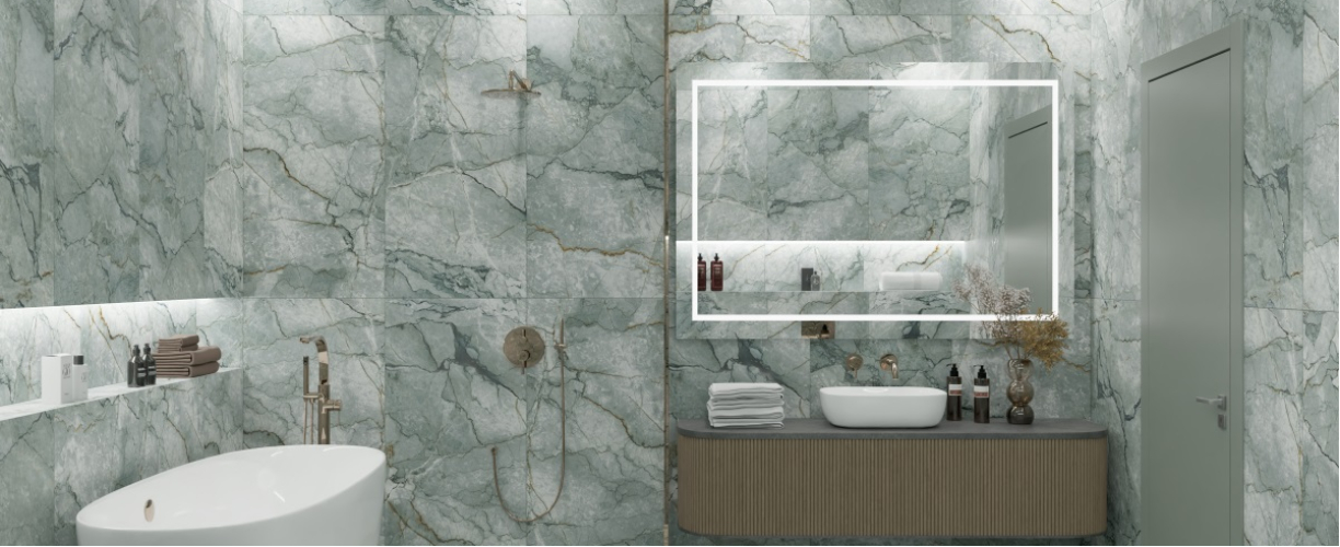 Керамогранит PRIMAVERA Tanami Mint Grit Granula GG211 120х60 см