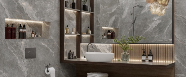 Керамогранит PRIMAVERA Majestic Grey Lapato Carving LC203 120х60 см