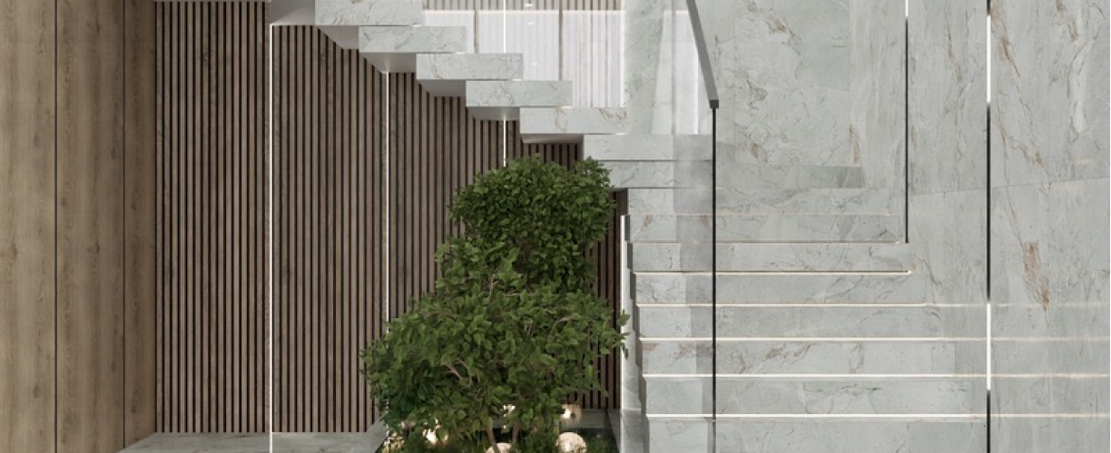 Керамогранит PRIMAVERA States White Lapato Carving LC211 120х60 см