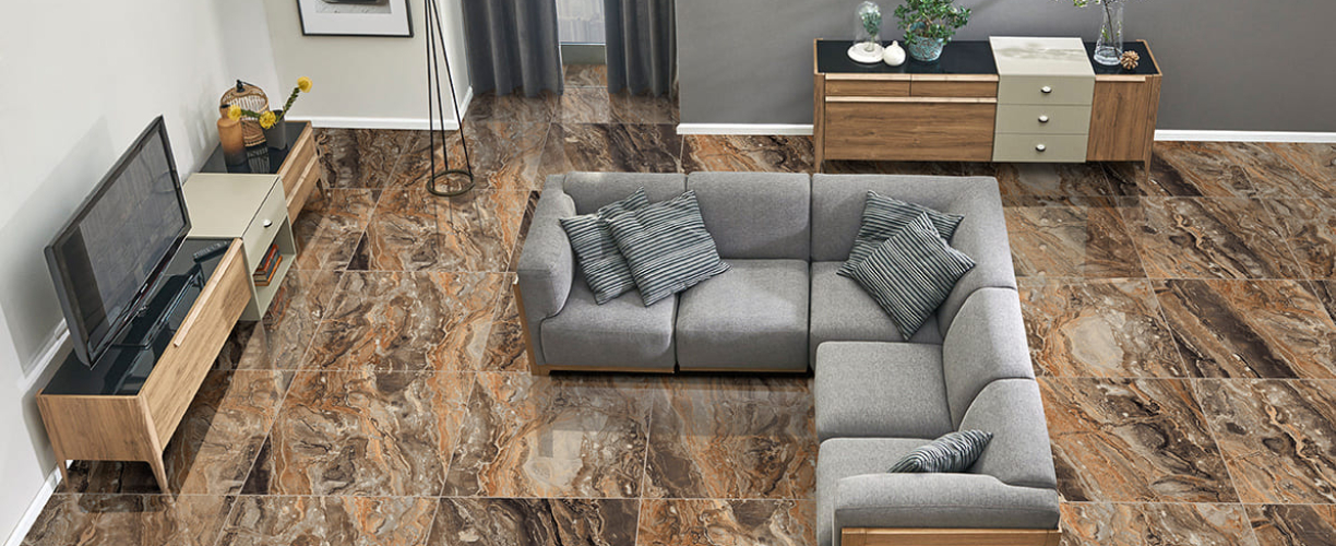 Керамогранит PRIMAVERA Richter brown High glossy GR104 60х60 см