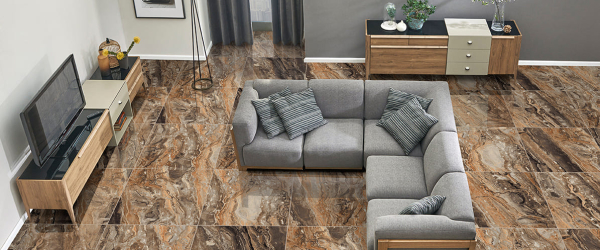 Керамогранит PRIMAVERA Richter brown High glossy GR104 60х60 см