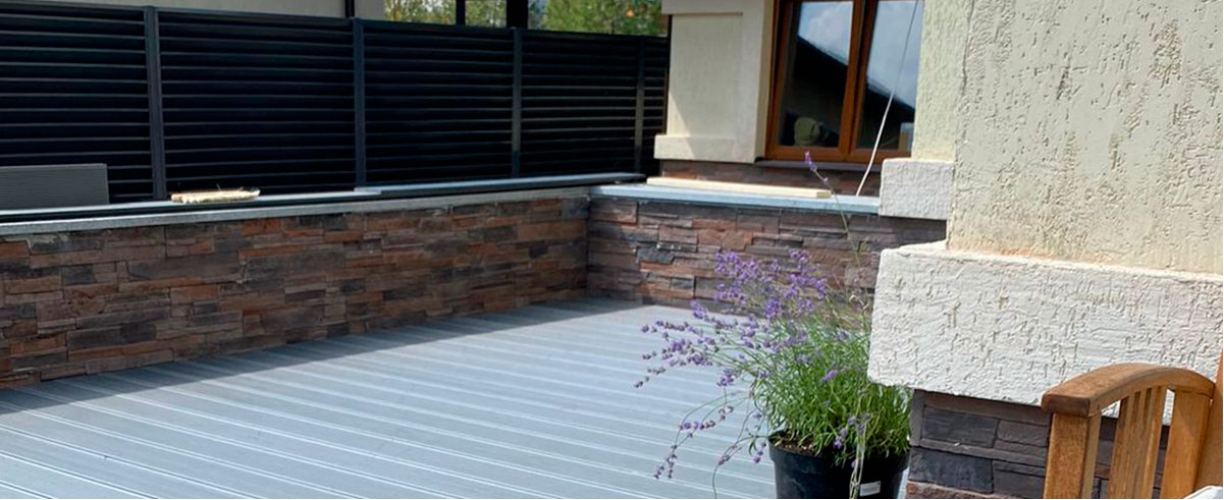 Террасная доска Deckron Classic Color Серый