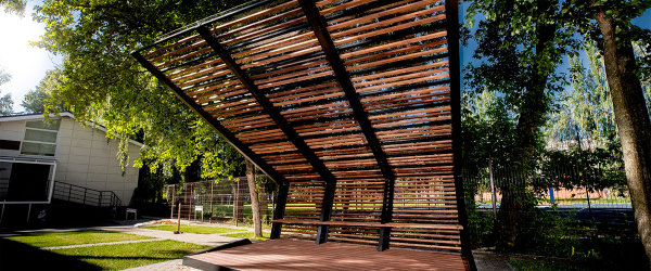 Террасная доска Holzhof Solid полнотелая Коричневый