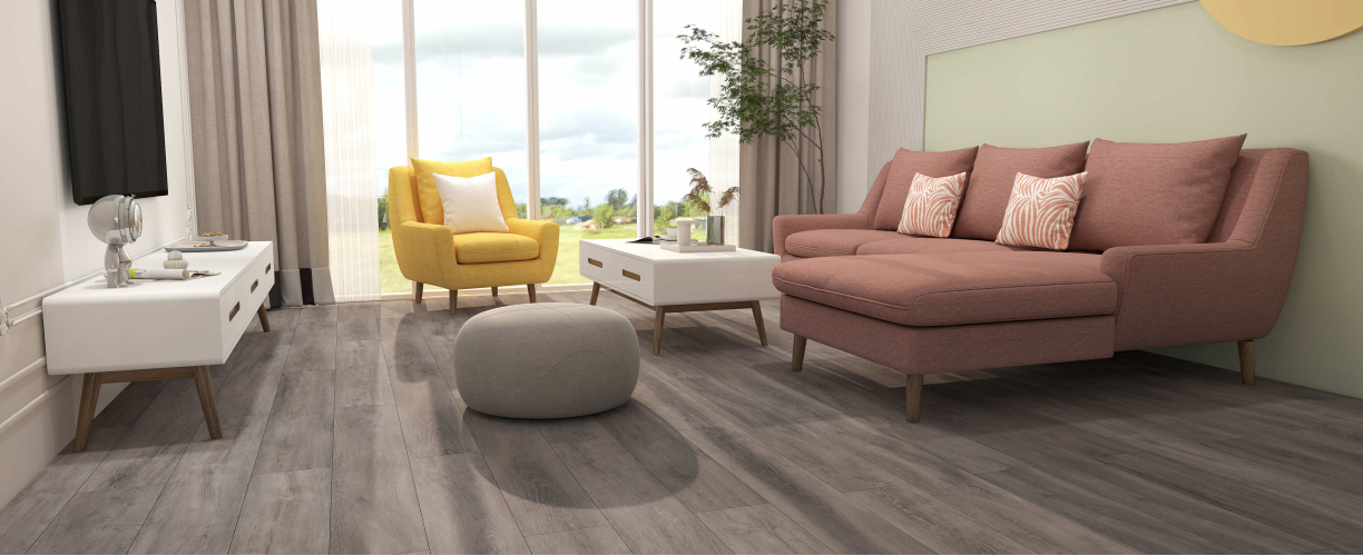 Каменно-полимерная SPC плитка L'Quarzo Aciendo AI104 Дуб Толстянка