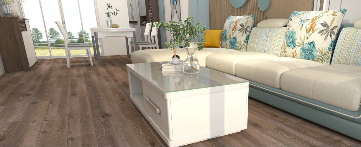 Каменно-полимерная SPC плитка L'Quarzo Aciendo AI109 Дуб Крассула