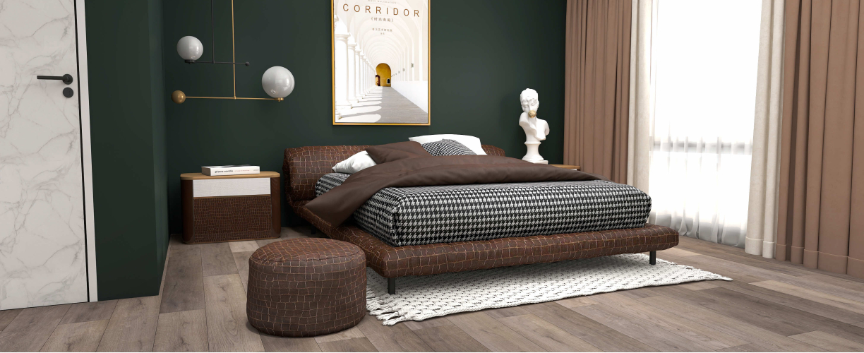 Каменно-полимерная SPC плитка L'Quarzo Aciendo AI111 Дуб Эуфорбия