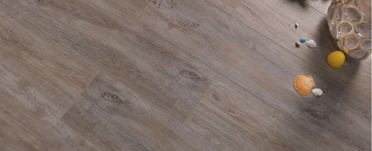 Каменно-полимерная SPC плитка  L'Quarzo Aciendo AI101 Дуб Бригамия