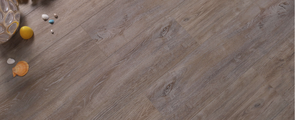 Каменно-полимерная SPC плитка  L'Quarzo Aciendo AI101 Дуб Бригамия