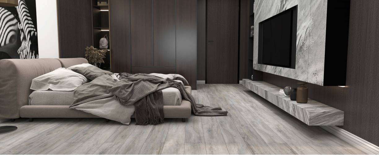 Каменно-полимерная SPC плитка L'Quarzo Aciendo AI102 Дуб Монантес