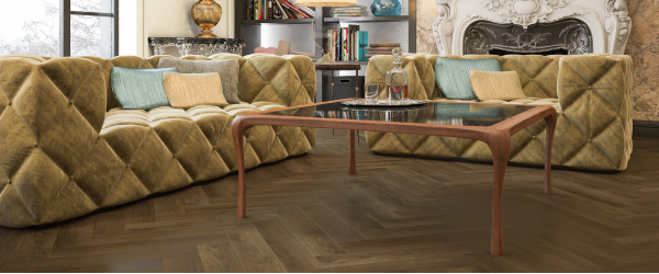 Каменно-полимерная плитка (SPC) Primavera Herringbone (2,27 м2) 3290 Орех американский браш