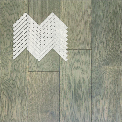 Инженерная доска Primavera Английская ёлка Дуб Fresno Натур