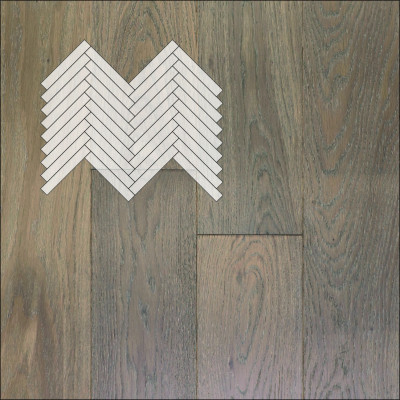 Инженерная доска Primavera Английская Елка Дуб Pomelo Натур