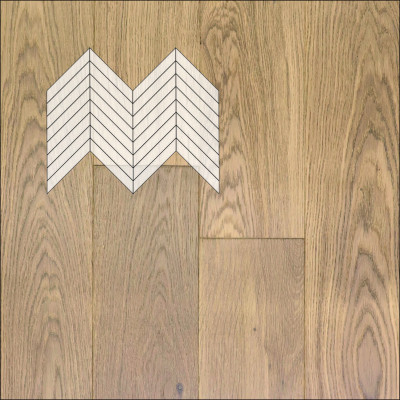 Инженерная доска Primavera Французская Елка Дуб Flecha Натур