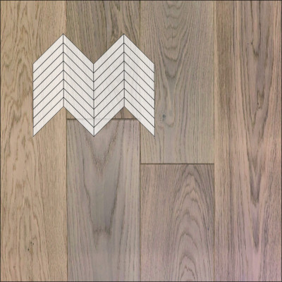 Инженерная доска Primavera Французская Елка Дуб Alamo Селект