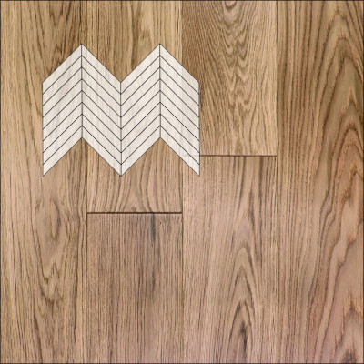 Инженерная доска Primavera Французская Елка Дуб Cono Натур 