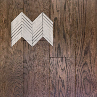 Инженерная доска Primavera Французская Елка Дуб Polvo Натур