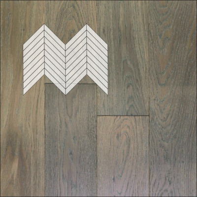 Инженерная доска Primavera Французская Елка Дуб Pomelo Натур